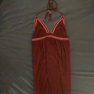 Long red Express dress size M